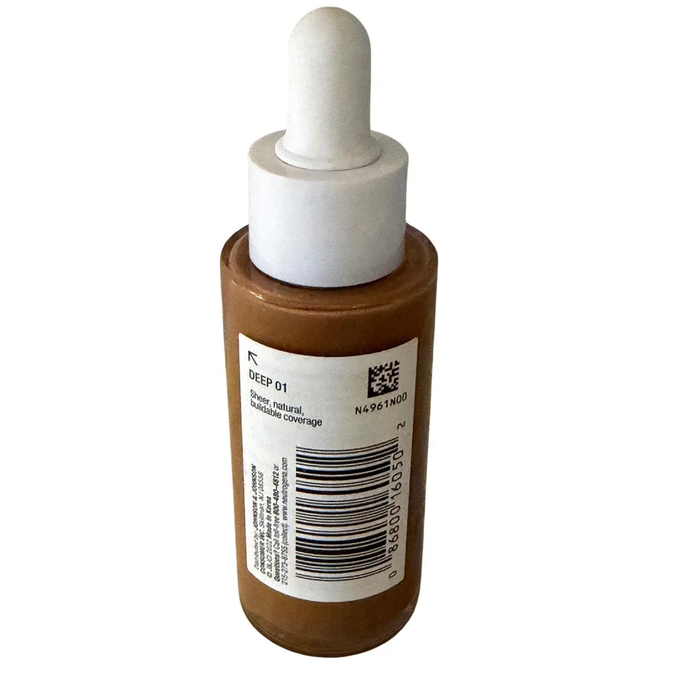Neutrogena Serum Foundation Womens 1oz Deep 01 Healthy Skin Sensitive B5 Dropper